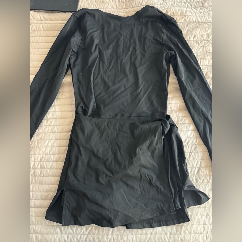 Black wrap dress